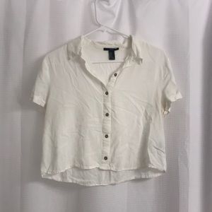 Sheer Button Down Crop Top